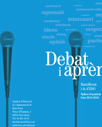 Tallers d’oratòria “Debat i aprèn”